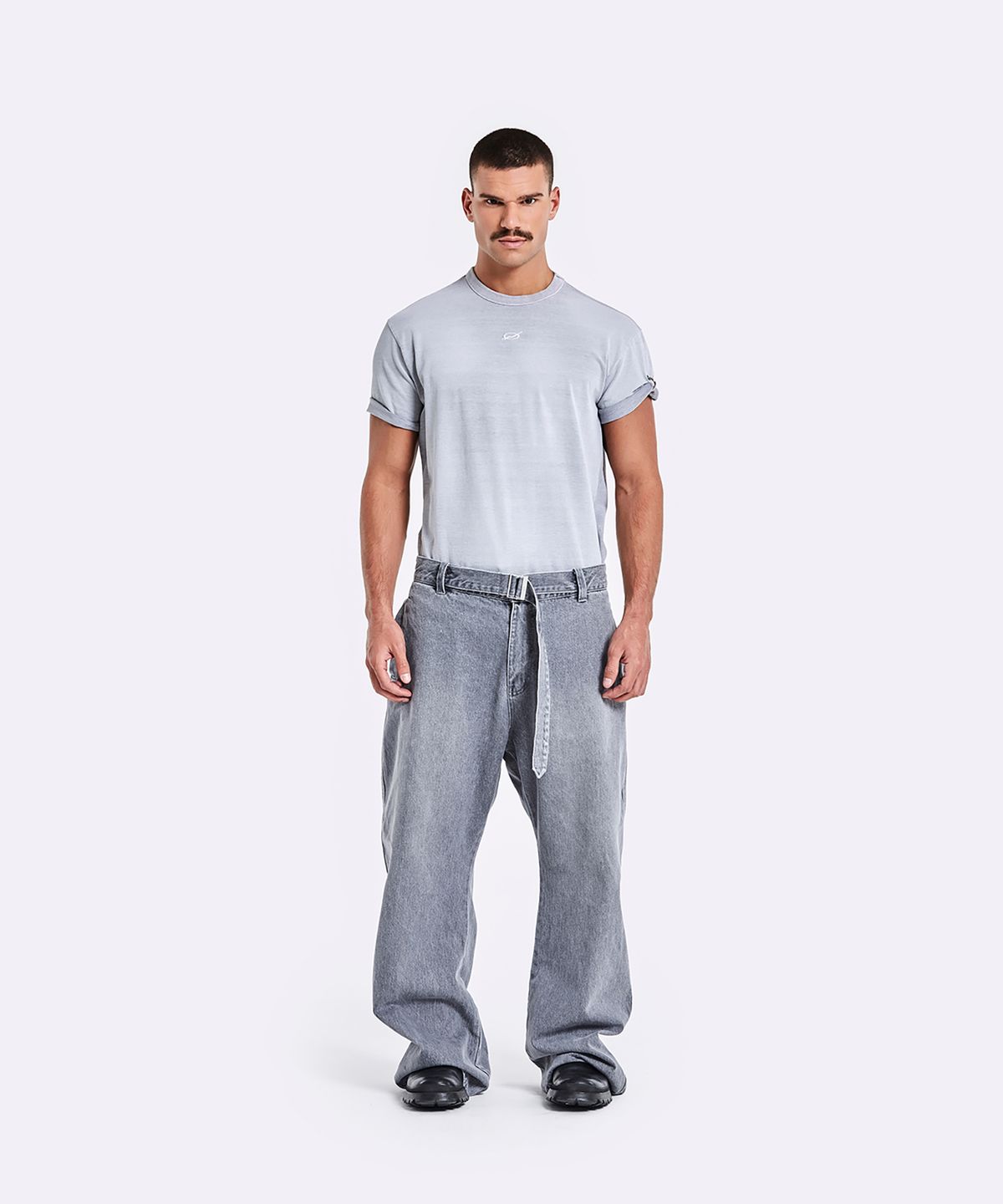 51퍼센트(51PERCENT) Dying Ring T-shirt - Grey