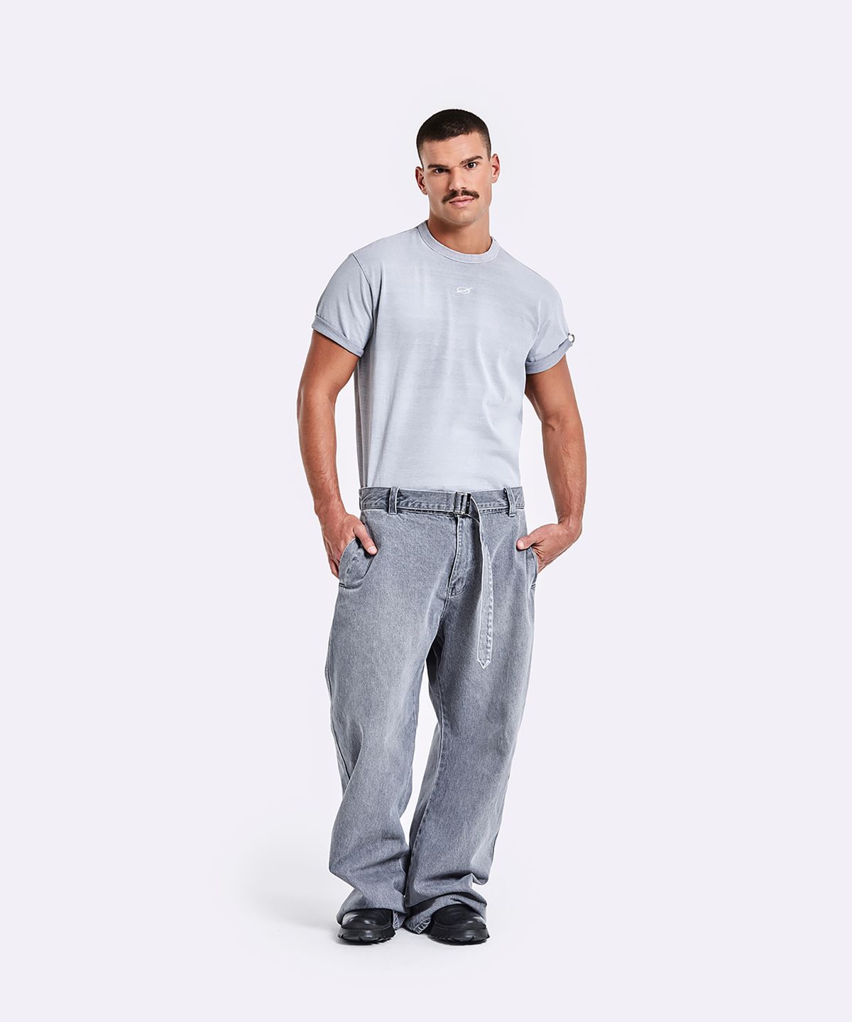 51퍼센트(51PERCENT) Dying Ring T-shirt - Grey
