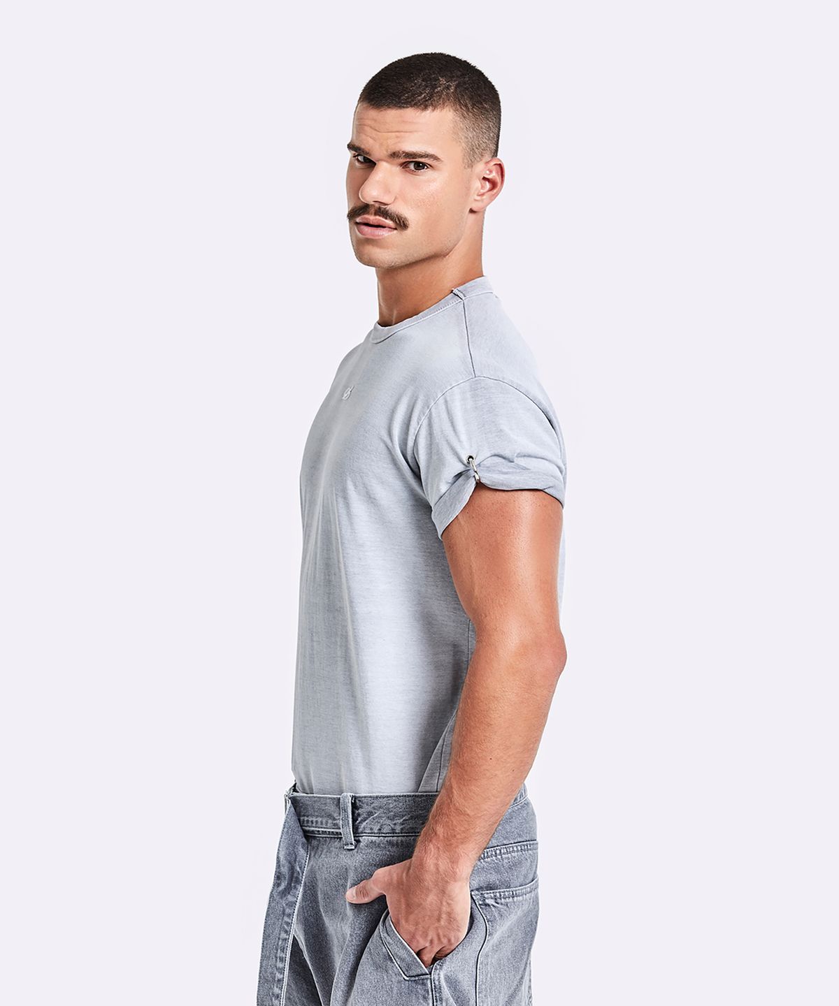 51퍼센트(51PERCENT) Dying Ring T-shirt - Grey