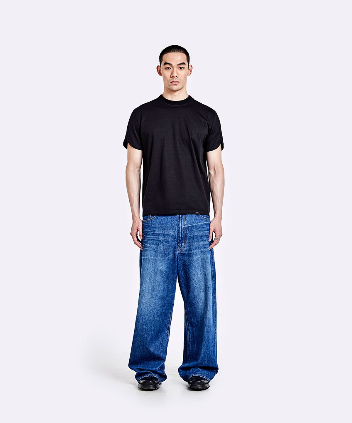 51퍼센트(51PERCENT) Side thong t-shirt - Black