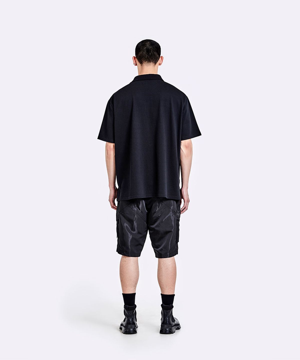 51퍼센트(51PERCENT) Pierce Daddy PK T-Shirt - Black