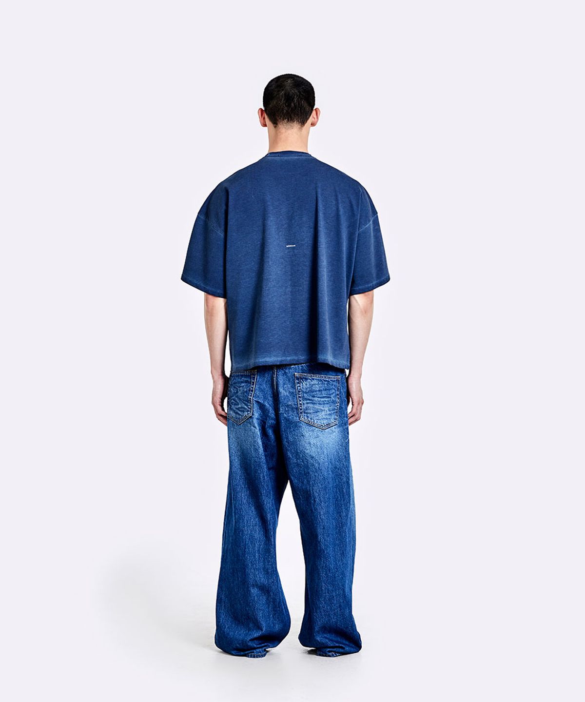 51퍼센트(51PERCENT) Oversized denim pants - Deep blue