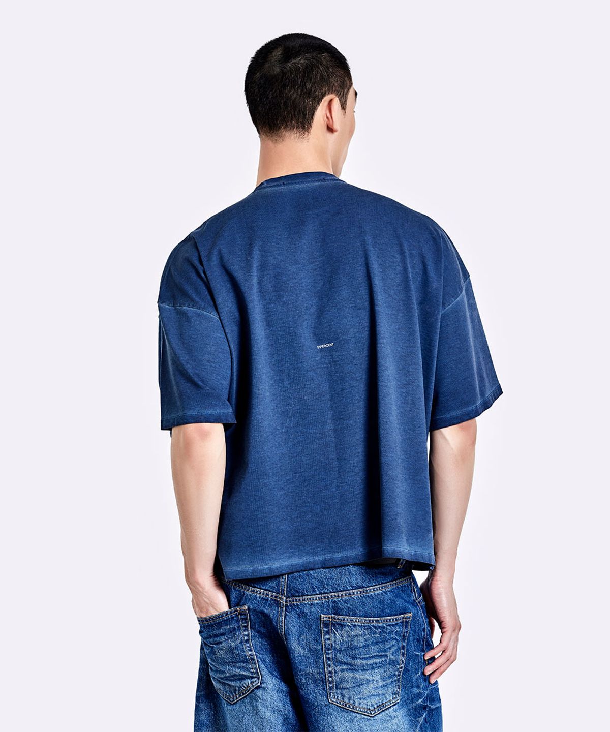 51퍼센트(51PERCENT) Oversized denim pants - Deep blue
