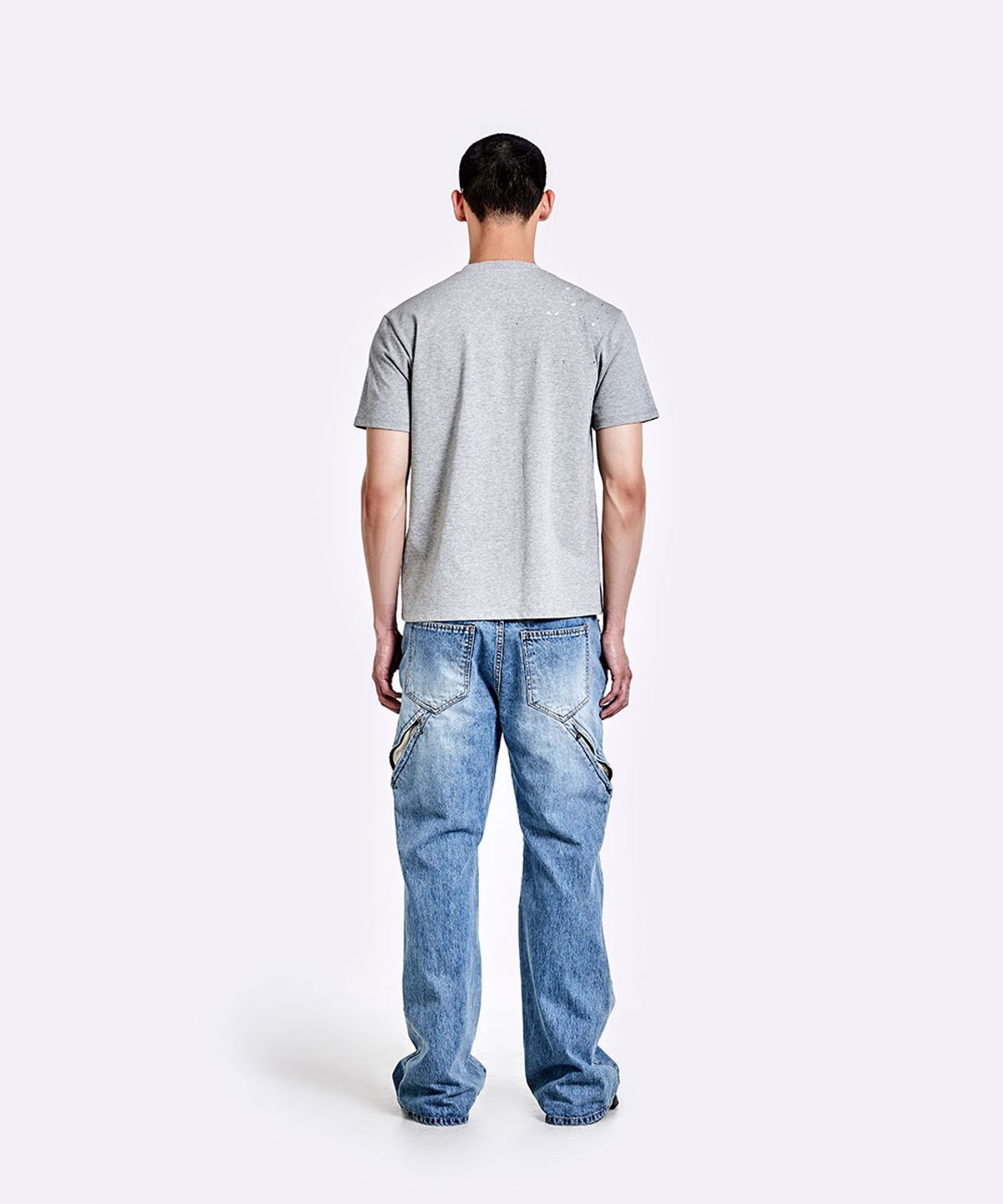 51퍼센트(51PERCENT) Devils denim pants - Light Blue