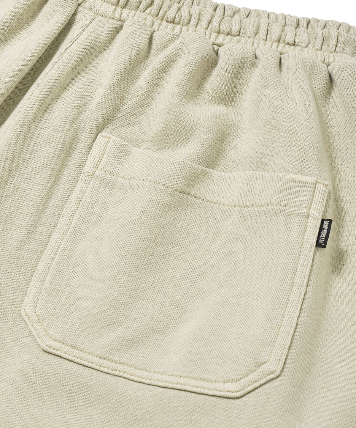 브라운브레스(BROWNBREATH) TAG PIGMENT SHORTS - BEIGE