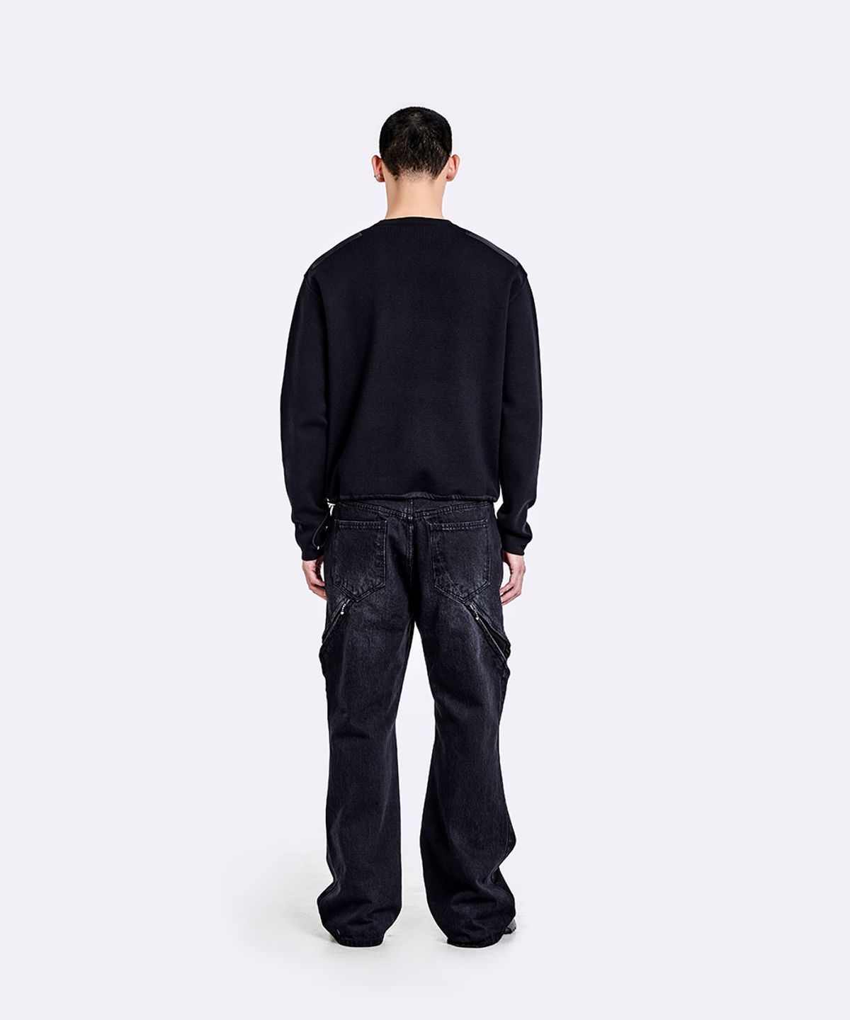 51퍼센트(51PERCENT) Devils denim pants - Washed black