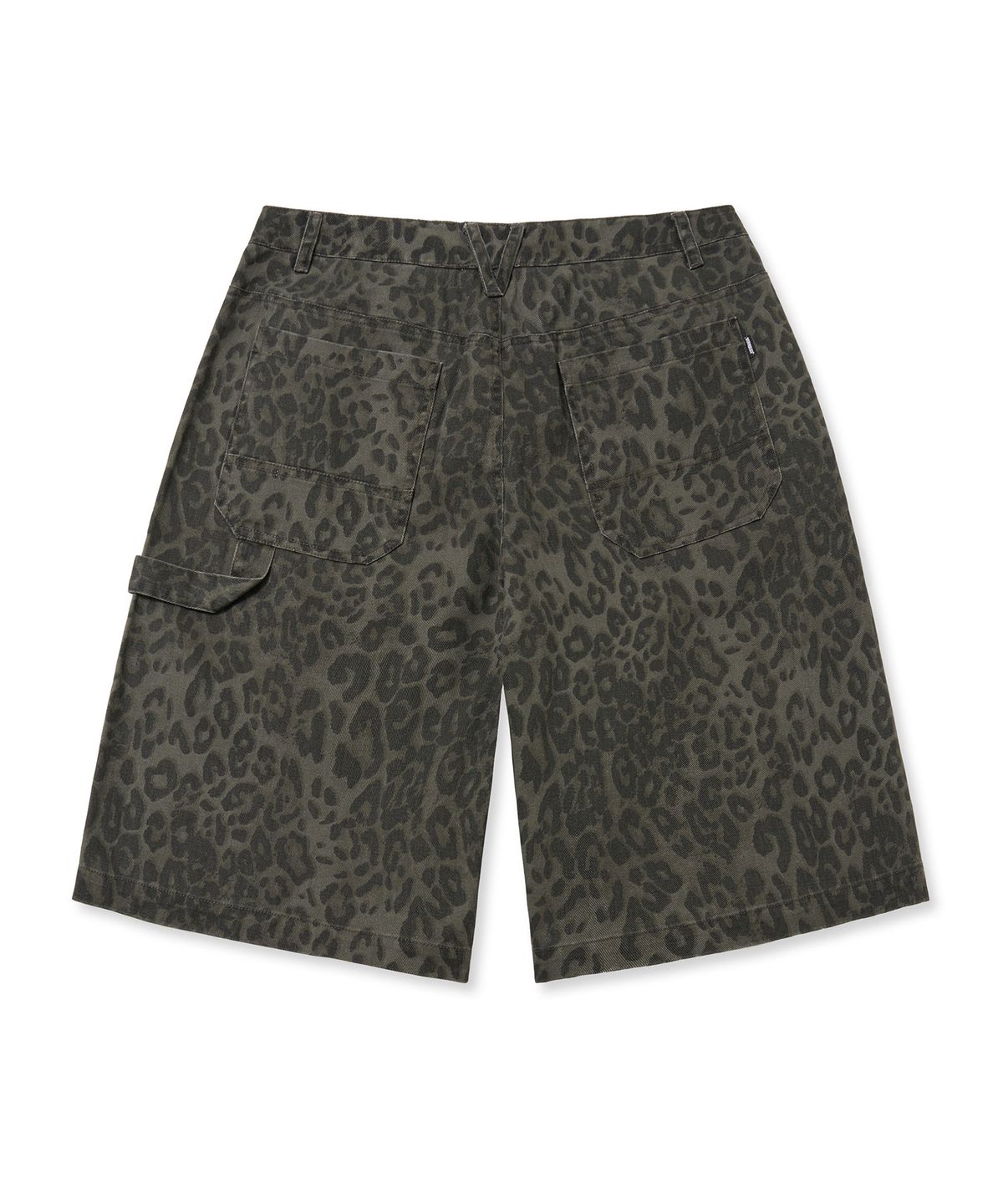 브라운브레스(BROWNBREATH) TAG LEOPARD BERMUDA SHORTS - BLACK