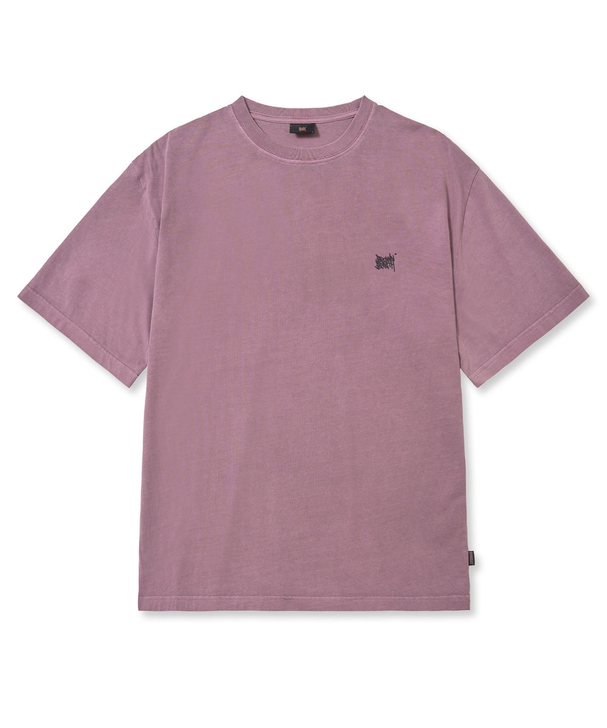 브라운브레스(BROWNBREATH) PIGMENT TAG TEE - PURPLE