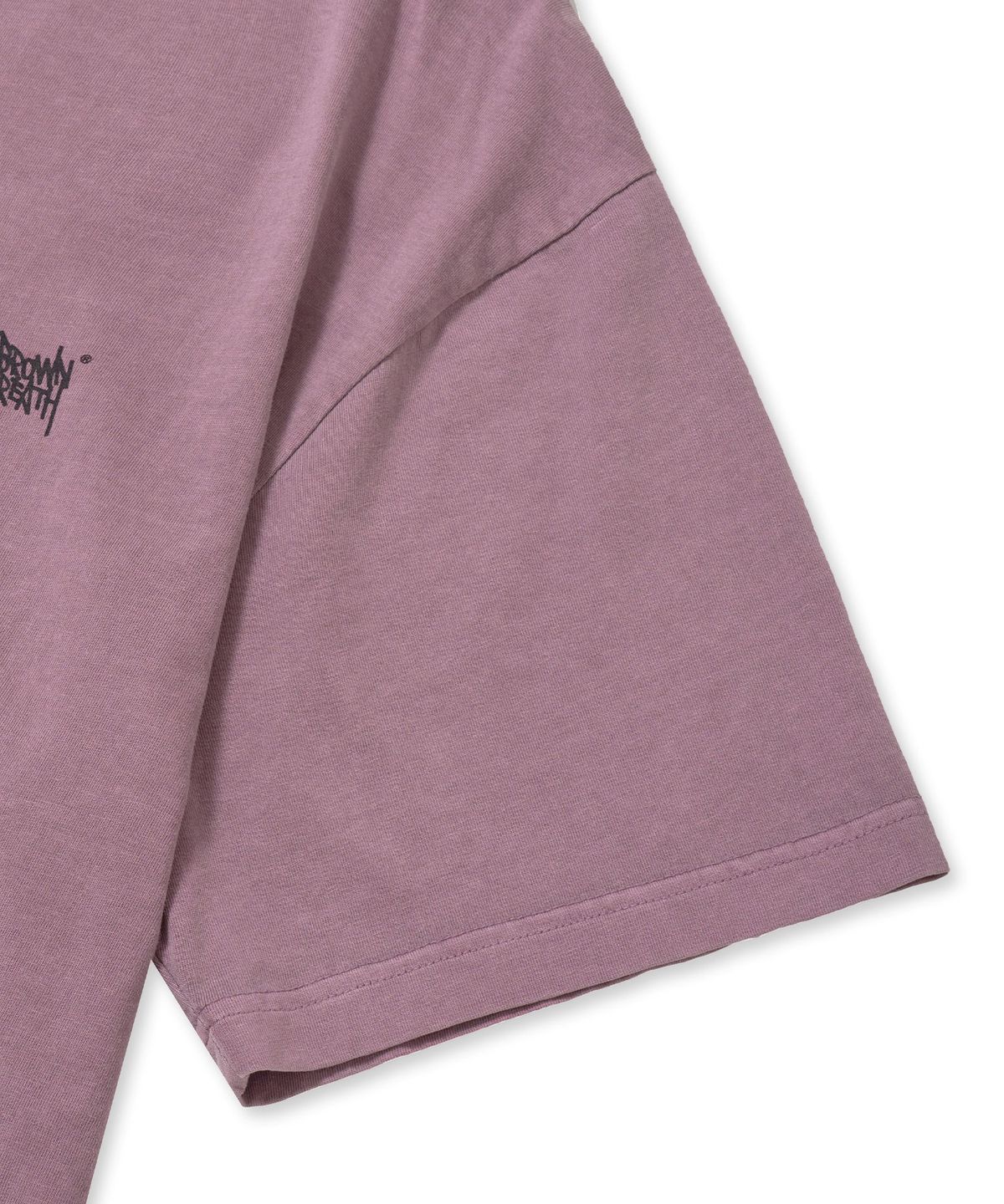 브라운브레스(BROWNBREATH) PIGMENT TAG TEE - PURPLE