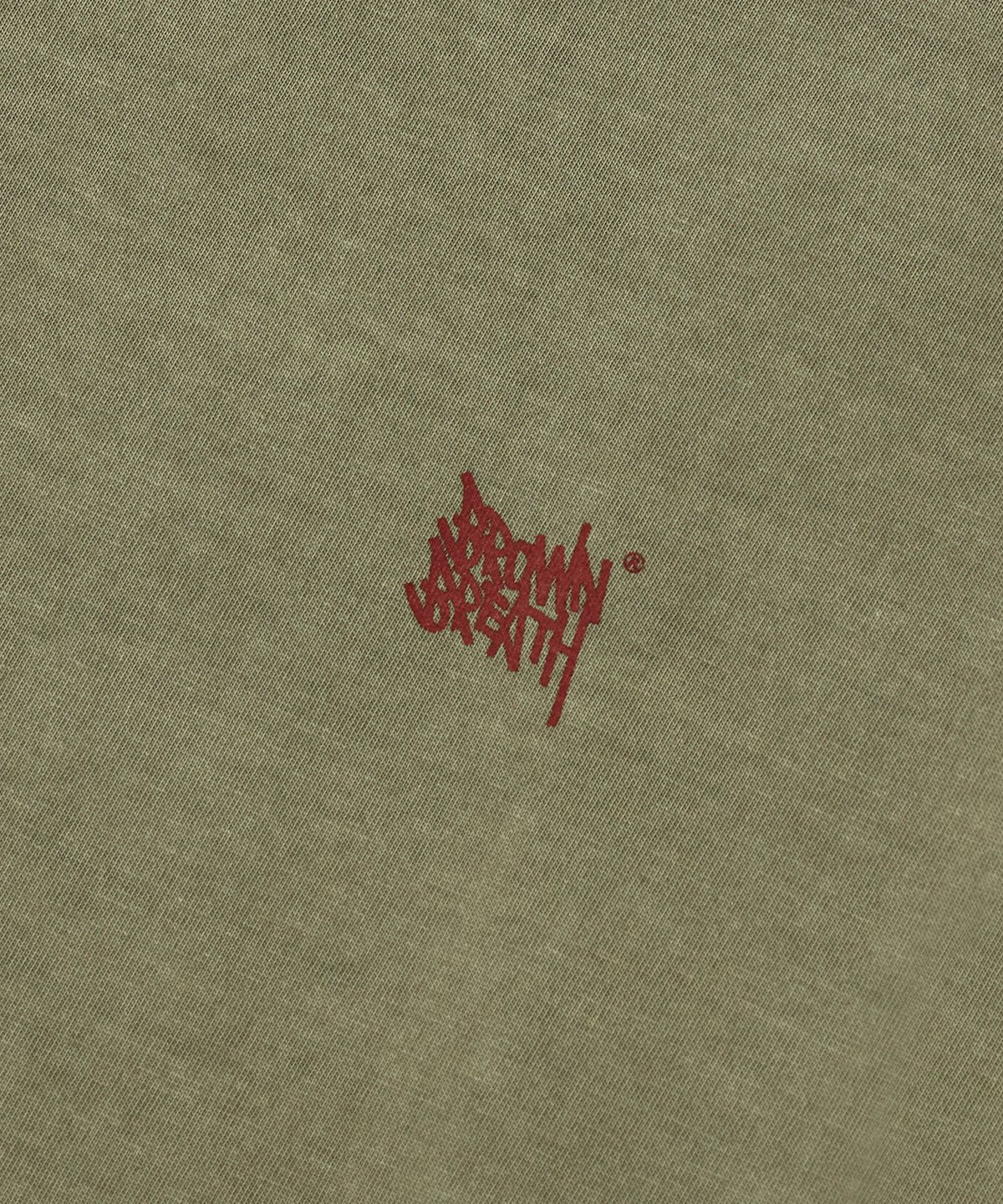 브라운브레스(BROWNBREATH) PIGMENT TAG TEE - OLIVE