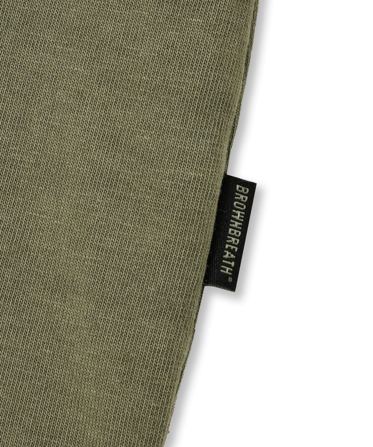 브라운브레스(BROWNBREATH) PIGMENT TAG TEE - OLIVE