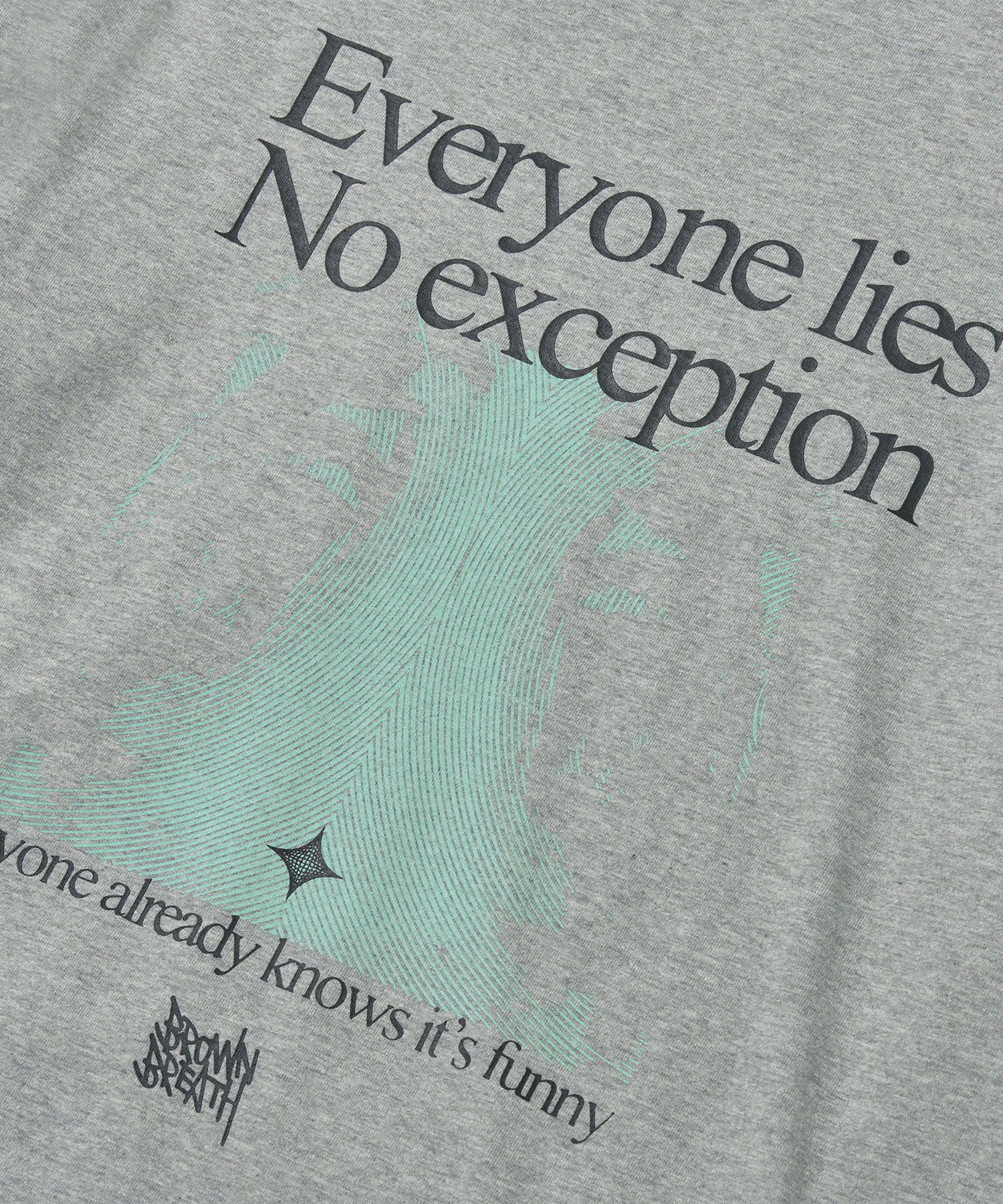 ★BROWNBREATH★ EVERYONE LIES RAGLAN TEE MELANGE GREY MUSINSA | BROWNBREATH EVERYONE LIES RAGLAN TEE - MELANGE GREY