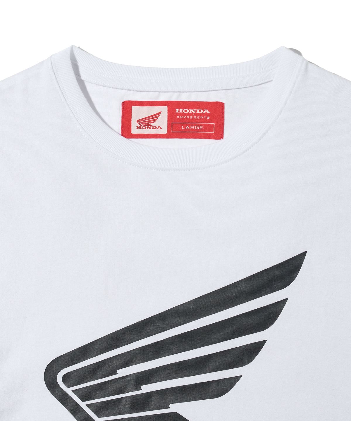 핍스 모터사이클(PHYPS MOTORCYCLE) Wing Collect Logo Short Sleeve White