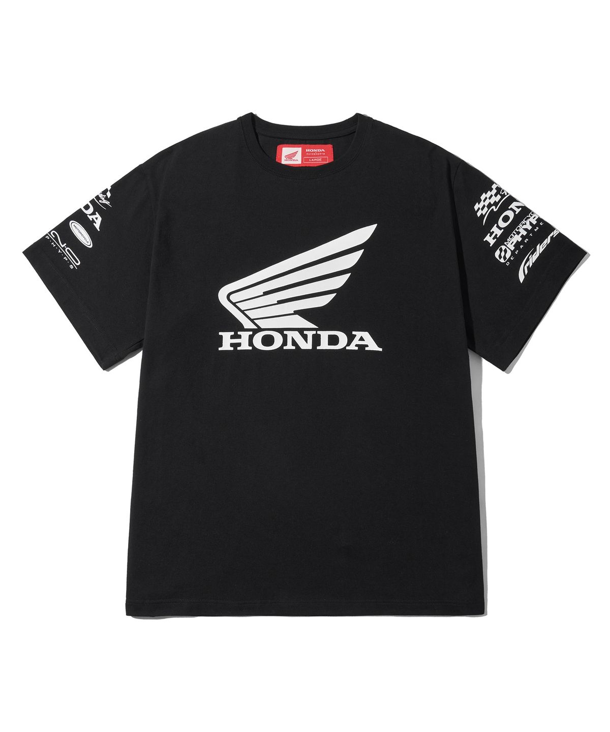 핍스 모터사이클(PHYPS MOTORCYCLE) Wing Collect Logo Short Sleeve Black