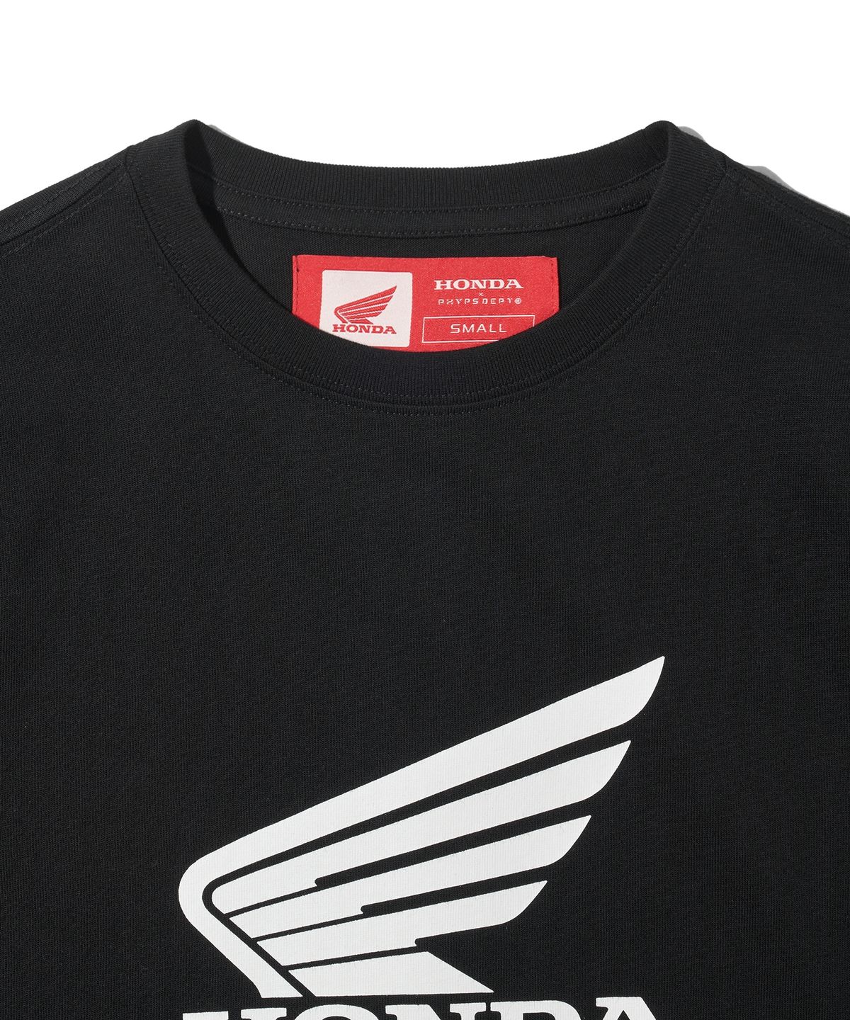 핍스 모터사이클(PHYPS MOTORCYCLE) Womens Wing Collect Logo Short Sleeve Black