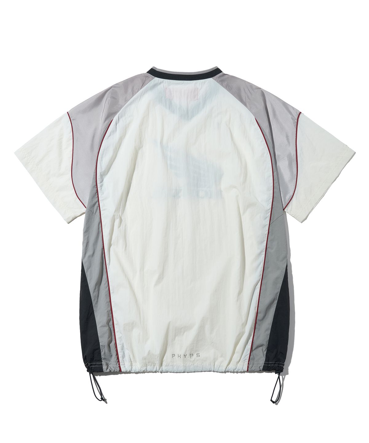 핍스 모터사이클(PHYPS MOTORCYCLE) Speed Track nylon T-shirt Ivory