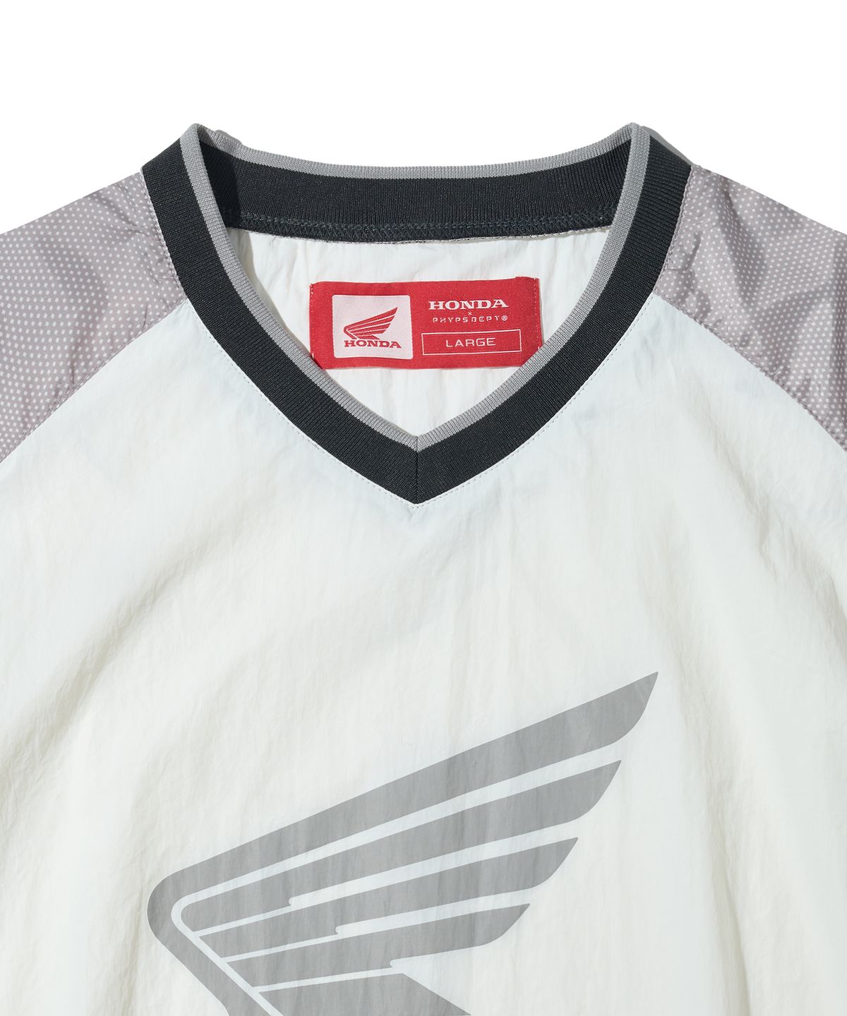 핍스 모터사이클(PHYPS MOTORCYCLE) Speed Track nylon T-shirt Ivory