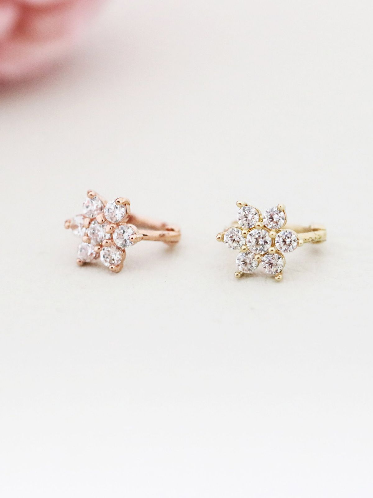 미니멀피어싱(MINIMALPIERCING) 14K 플라워 링피어싱 귀걸이