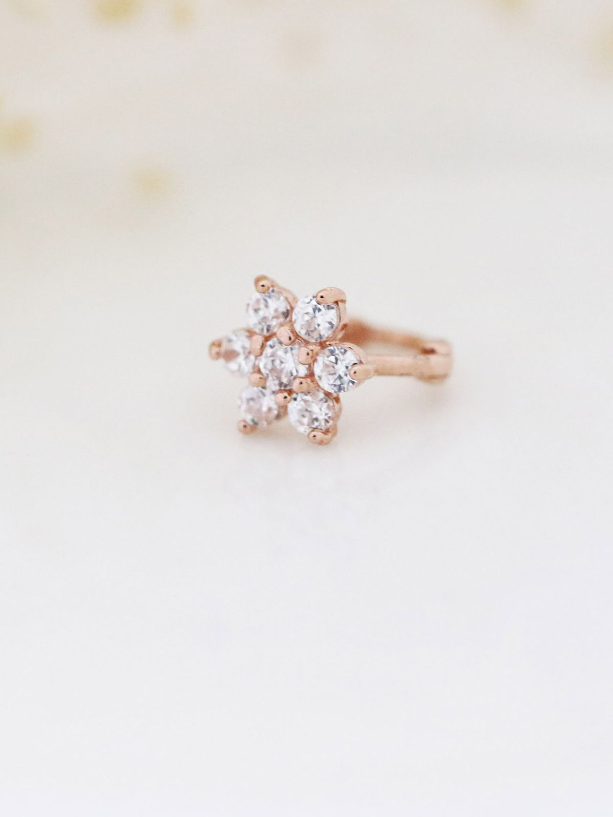 미니멀피어싱(MINIMALPIERCING) 14K 플라워 링피어싱 귀걸이