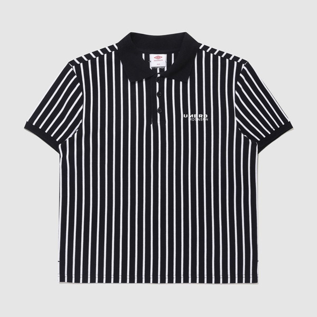 엄브로(UMBRO) [UMBRO X MOONSUN] 럭비 카라 피케 티셔츠 블랙(UQ223CTS41)