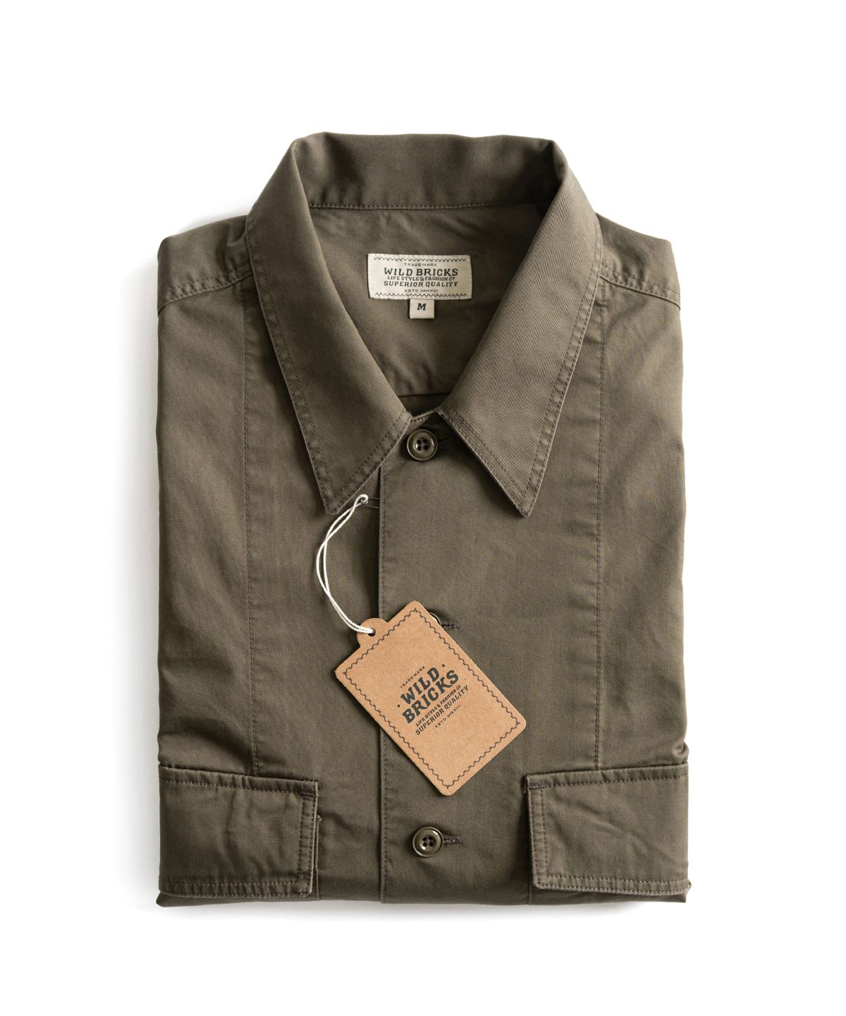 와일드 브릭스(WILD BRICKS) W23 MILITARY SHIRT JACKET (olive)