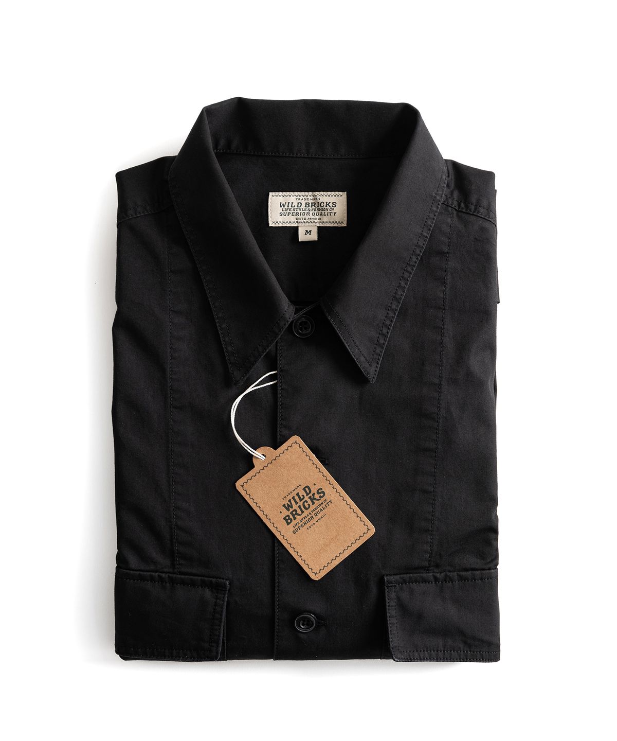 와일드 브릭스(WILD BRICKS) W23 MILITARY SHIRT JACKET (black)