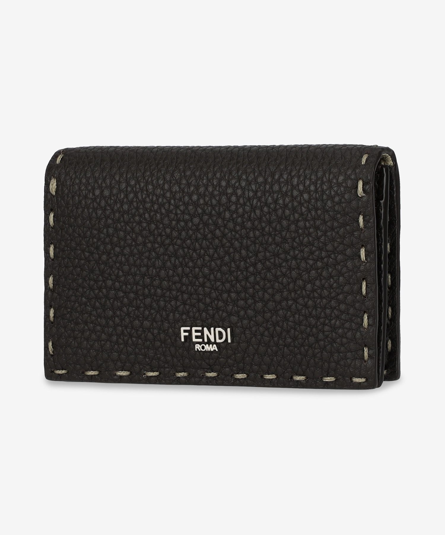 VIP【FENDI】フェンディ ロゴ カードホルダー ブラウンレザー FENDI フェンディ 長財布 メンズ FF柄 ズッカ ロゴ バイカラー