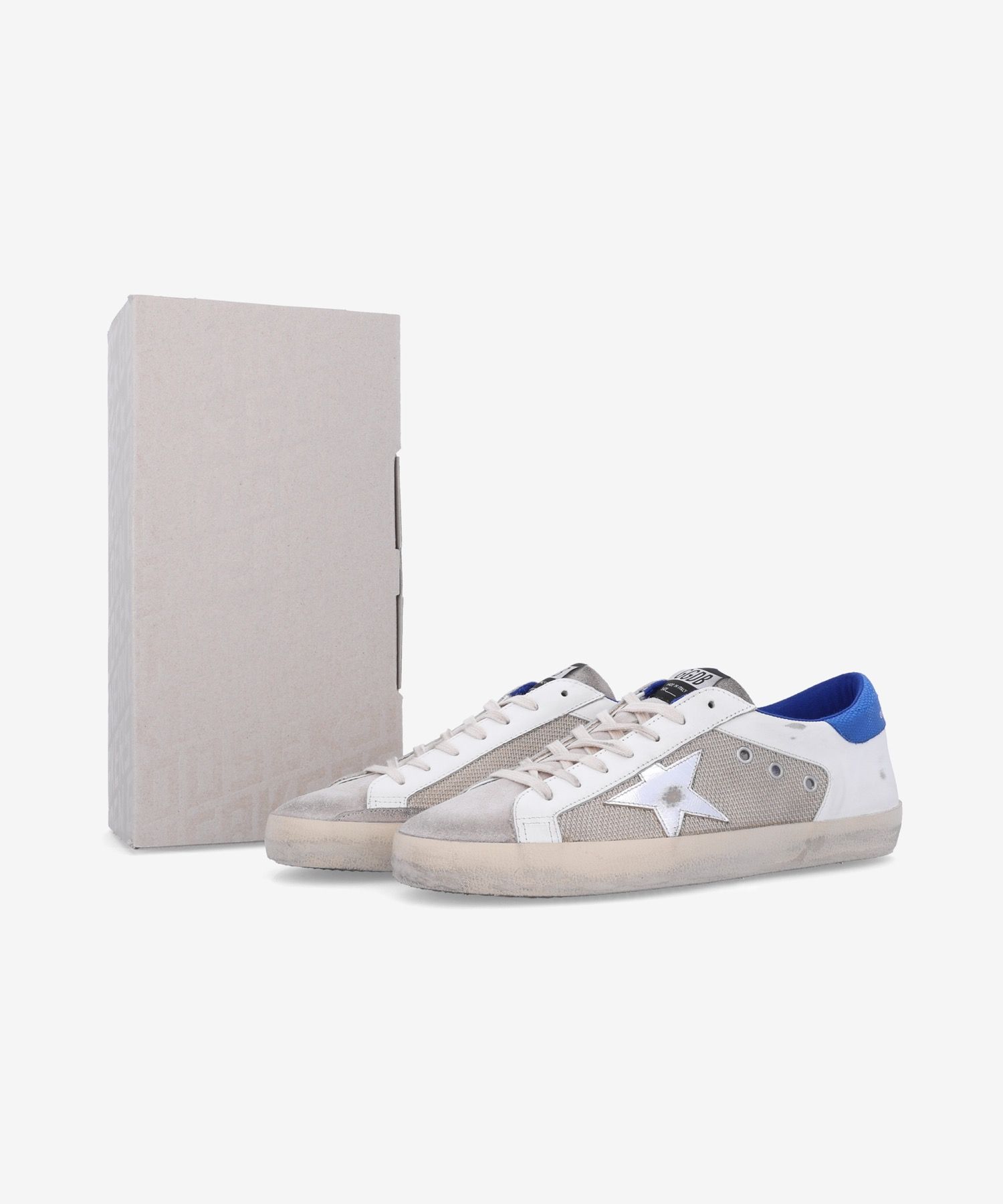 ★Golden Goose★ Superstar Bluetab Silverstar Sneakers Latte MUSINSA | GOLDEN GOOSE Superstar Blue Tab Silver Star