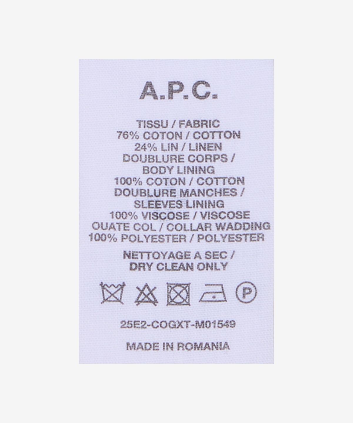 아페쎄(A.P.C.) 에드워드 코트 - 나이트블루 / COGXTM01549IAU