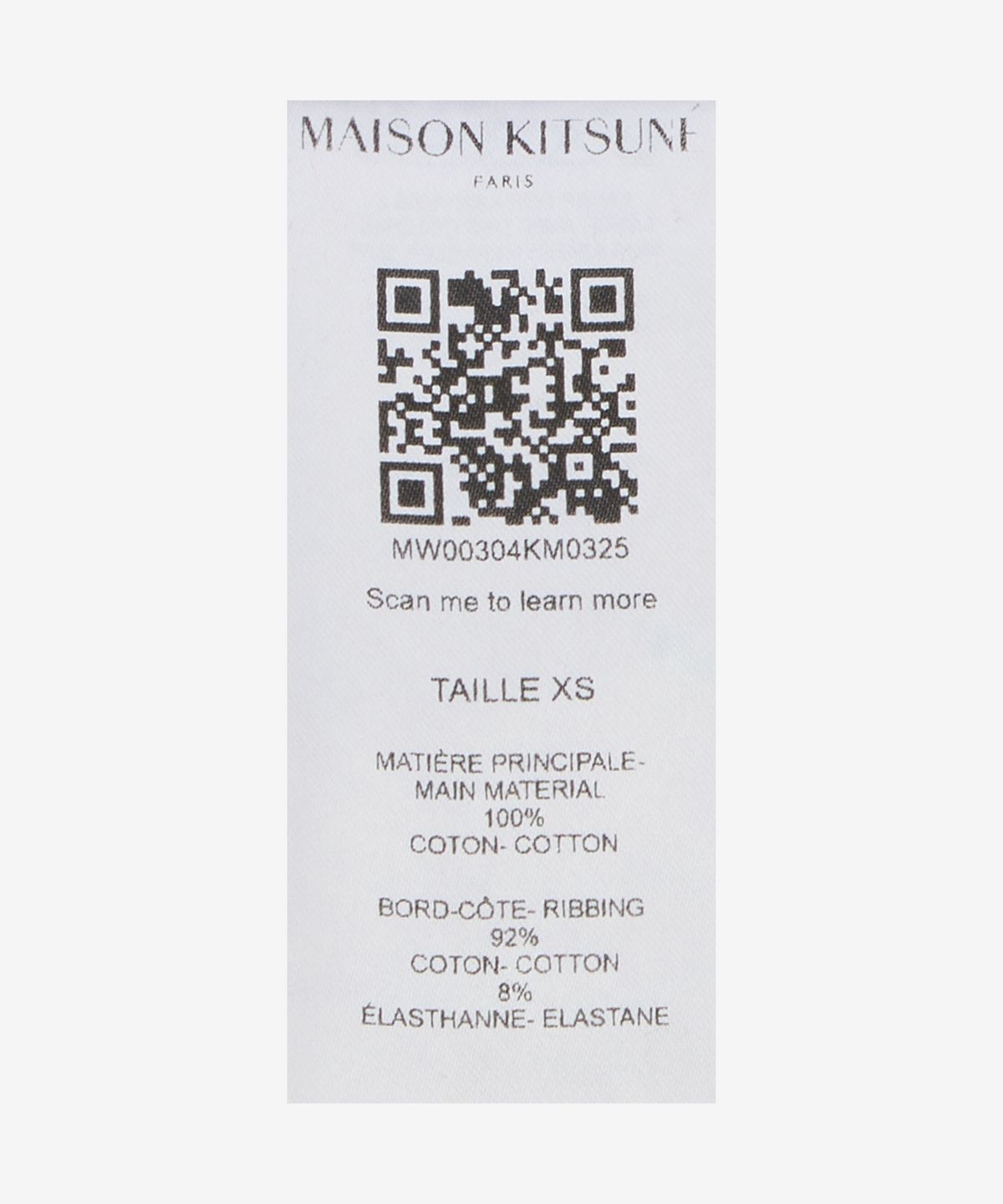 메종 키츠네(MAISON KITSUNE) 베이비 폭스 패치 하프 집업 맨투맨 - 블랙 / MW00304KM0325P199