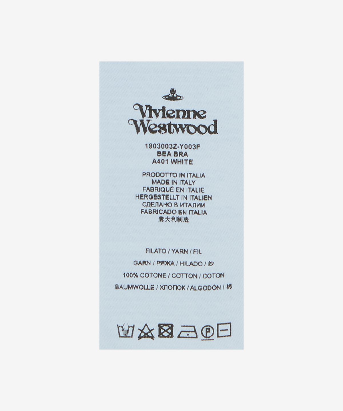비비안 웨스트우드(VIVIENNE WESTWOOD) 베아 브라 - 화이트 / 1803003ZY003FA401