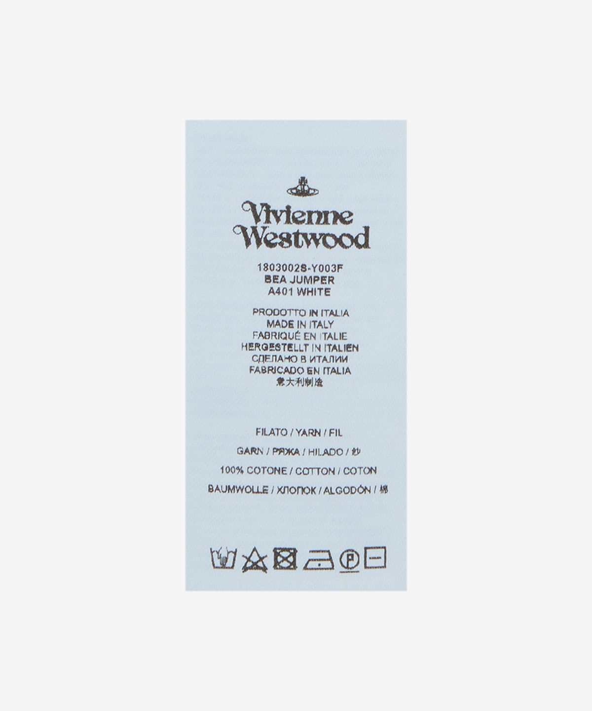 비비안 웨스트우드(VIVIENNE WESTWOOD) 베아 니트 - 화이트 / 1803002SY003FA401