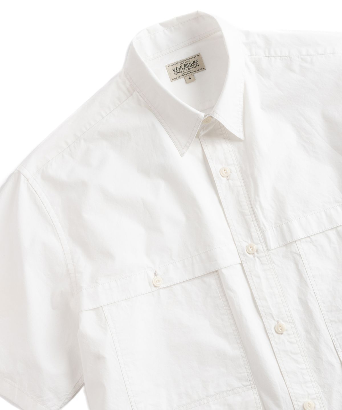 와일드 브릭스(WILD BRICKS) W23 UTILITY SHIRT (white)