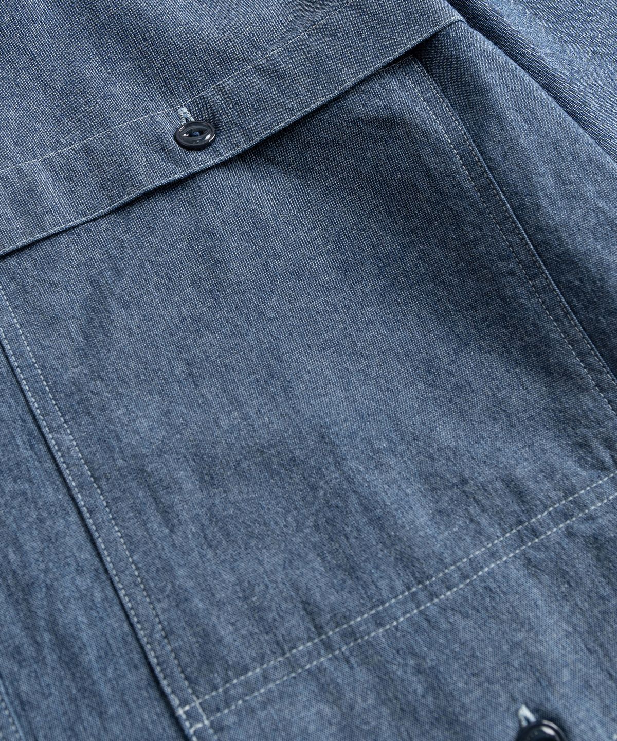 와일드 브릭스(WILD BRICKS) W23 CHAMBRAY UTILITY SHIRT (blue)