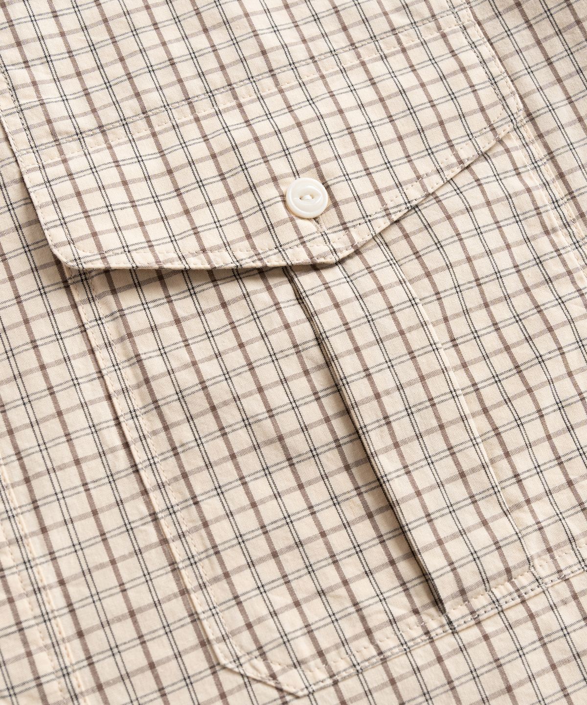 와일드 브릭스(WILD BRICKS) W23 CHECK UTILITY SHIRT (ivory)