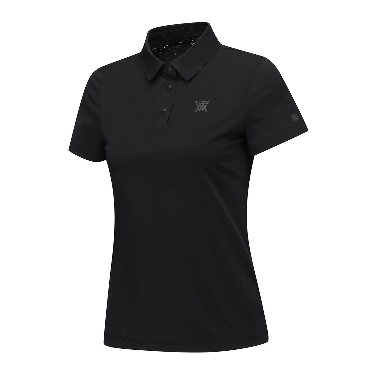 어뉴골프(ANEW GOLF) WOMEN SM BLACK FINISH SHORT T-SHIRT_BK