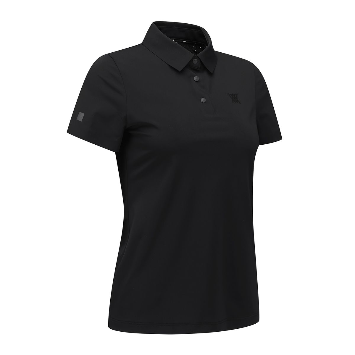 어뉴골프(ANEW GOLF) WOMEN SM BLACK FINISH SHORT T-SHIRT_BK