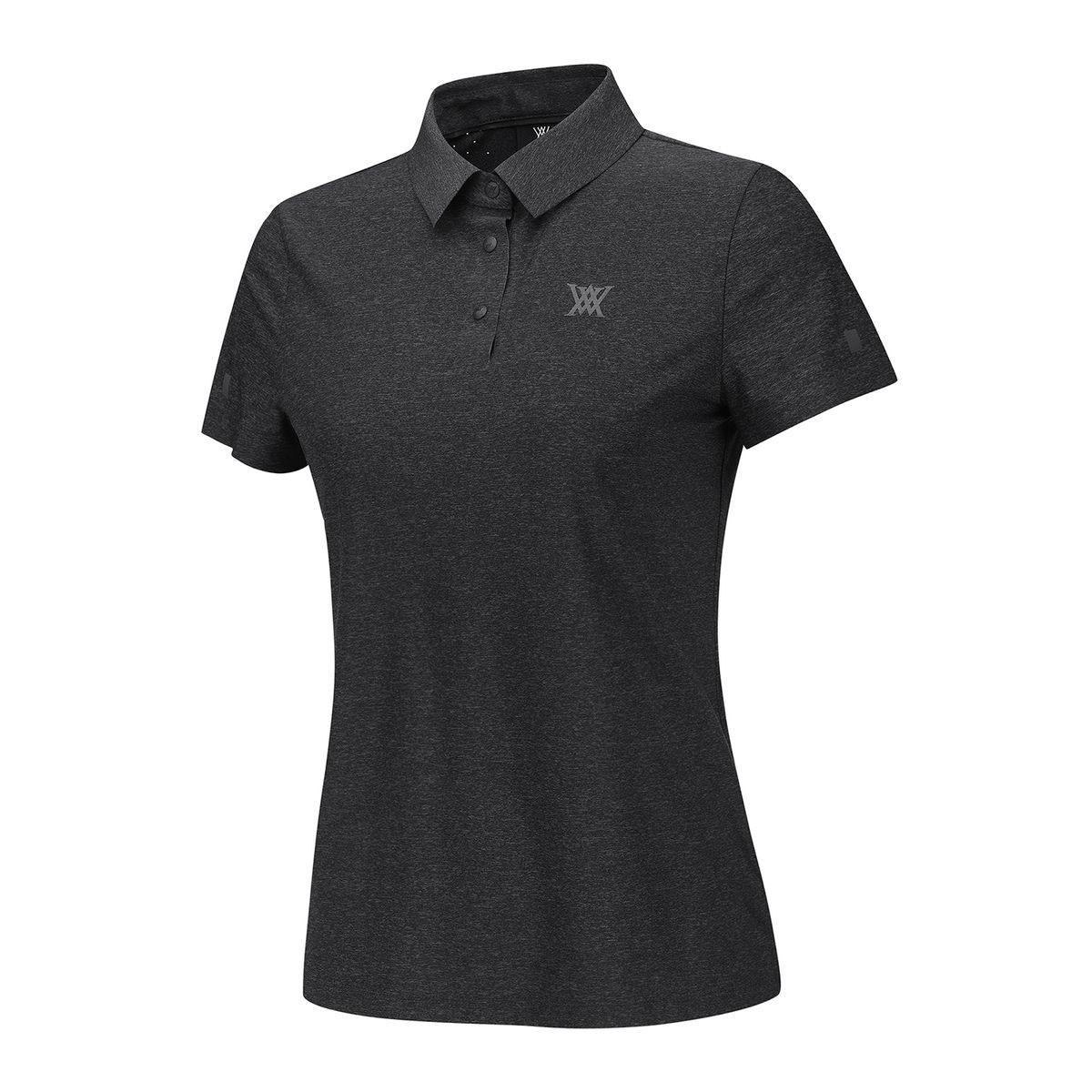 어뉴골프(ANEW GOLF) WOMEN SM BLACK FINISH SHORT T-SHIRT_MG