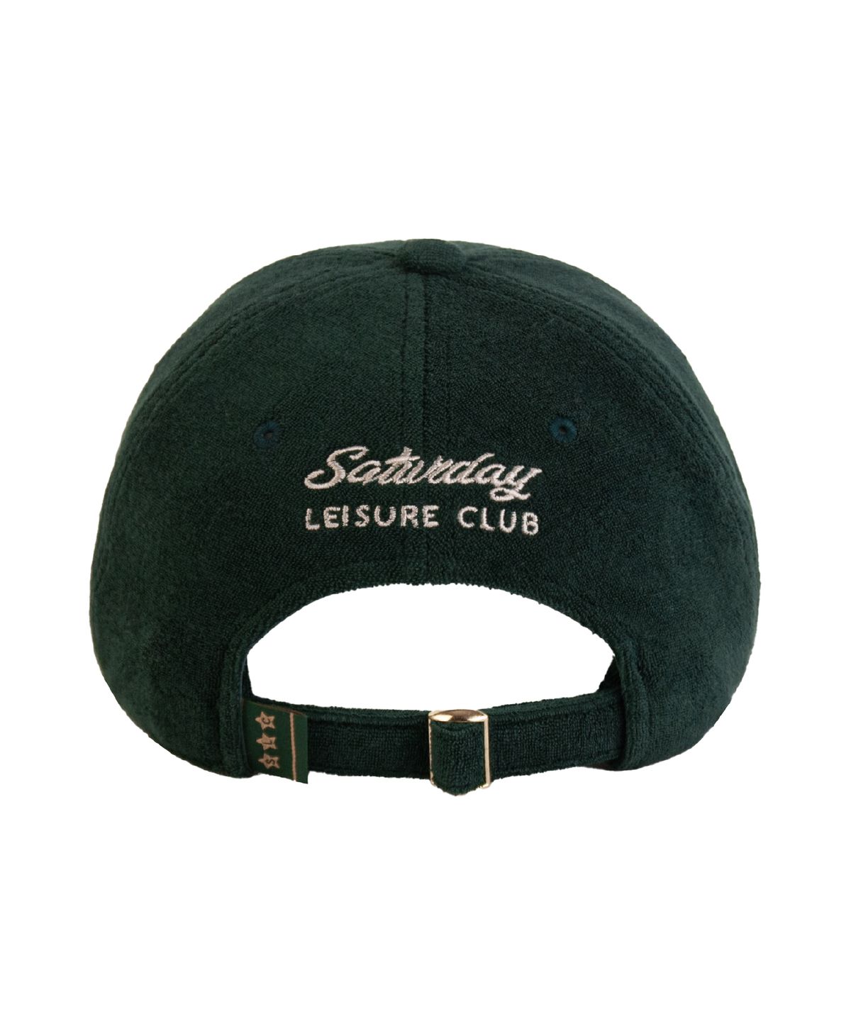 세러데이 레저 클럽(SATURDAY LEISURE CLUB) Leisure Terry Ball Cap (Rubber Patch) - British Racing Green