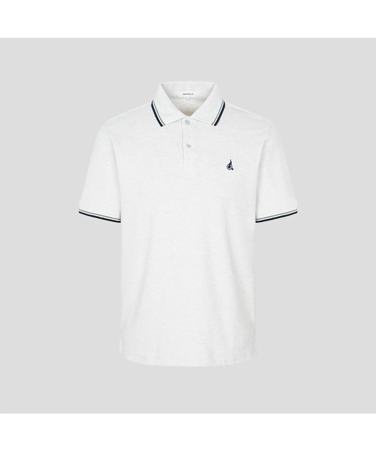 빈폴 멘(BEANPOLE MEN) 허니쿨 티핑 칼라넥 티셔츠  라이트 그레이 (BC5442C182)