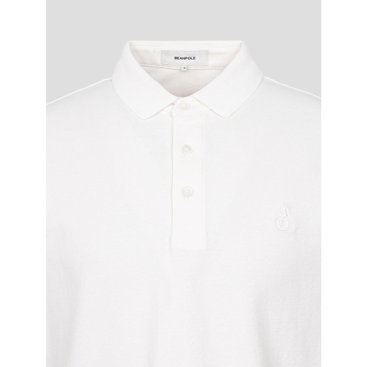 빈폴 멘(BEANPOLE MEN) 크레이프 칼라넥 티셔츠  아이보리