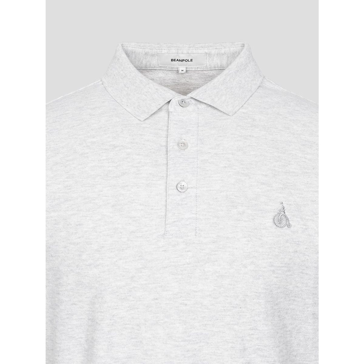 빈폴 멘(BEANPOLE MEN) 크레이프 칼라넥 티셔츠  라이트 그레이 (BC5442C172)