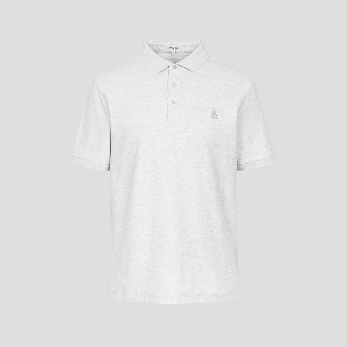 빈폴 멘(BEANPOLE MEN) 크레이프 칼라넥 티셔츠  라이트 그레이 (BC5442C172)