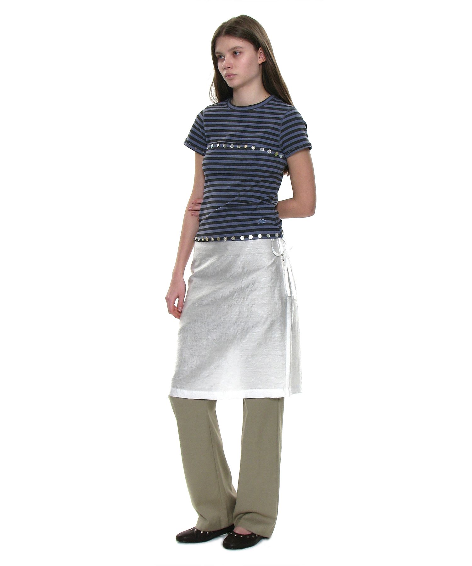MUSINSA | PARTIMENTO WOMEN (Set) Multiway Metal Pointed Wrap