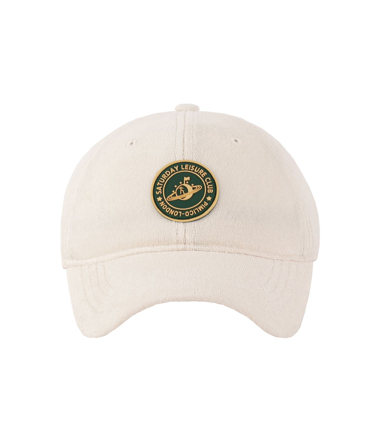 세러데이 레저 클럽(SATURDAY LEISURE CLUB) Leisure Terry Ball Cap (Rubber Patch) - Ivory