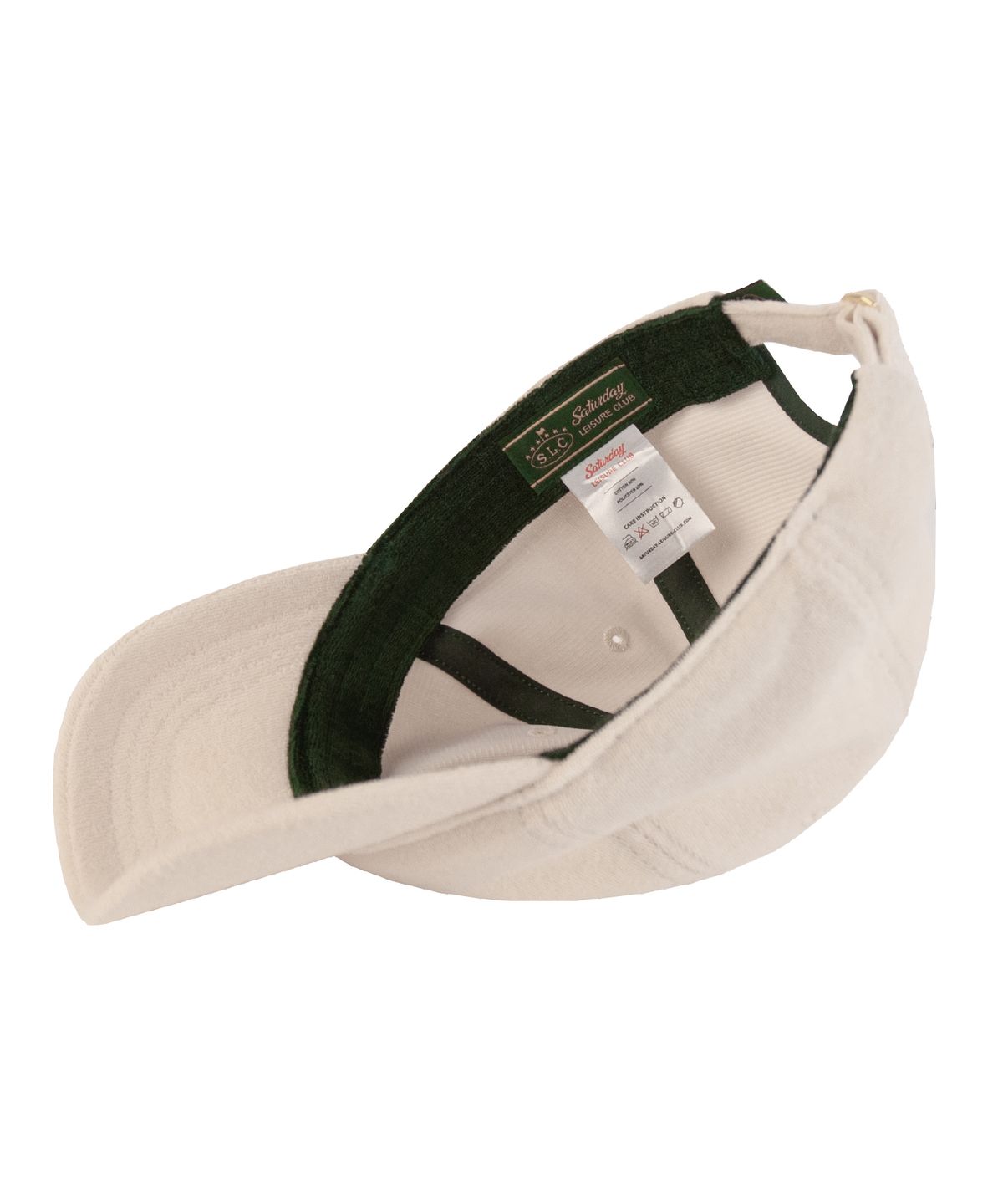 세러데이 레저 클럽(SATURDAY LEISURE CLUB) Leisure Terry Ball Cap (Rubber Patch) - Ivory