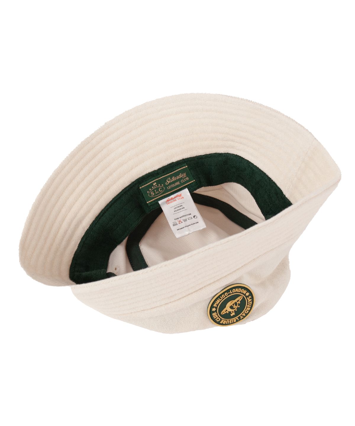 세러데이 레저 클럽(SATURDAY LEISURE CLUB) Leisure Terry Bucket Hat (Rubber Patch) - Ivory
