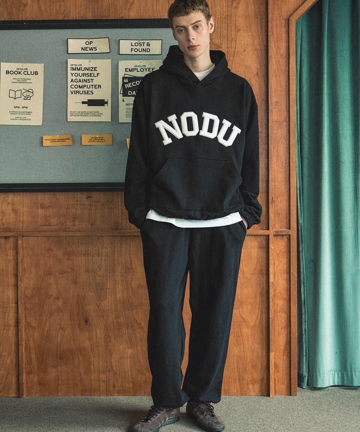 노드유(NODU) 포시즌 베이직 조거 팬츠 [블랙]