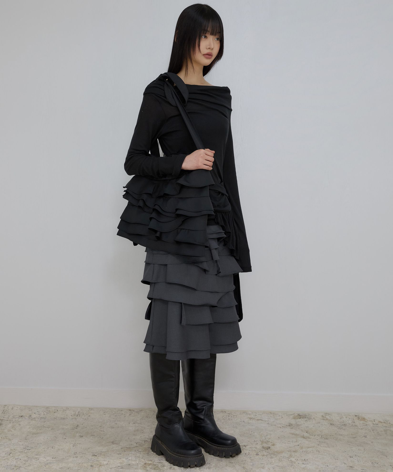 韓国商品/FLARE UP Faye Frill Bag MUSINSA公式 | FLAREUP Faye Frill Bag (FL-733_White)