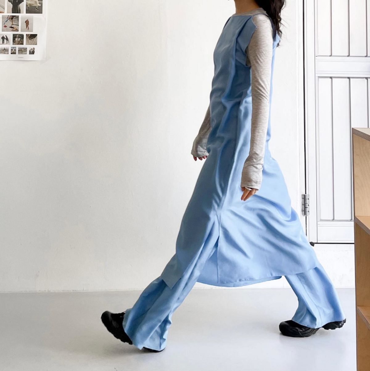베이스레인지(BASERANGE) REY DRESS (SILK VOILE)